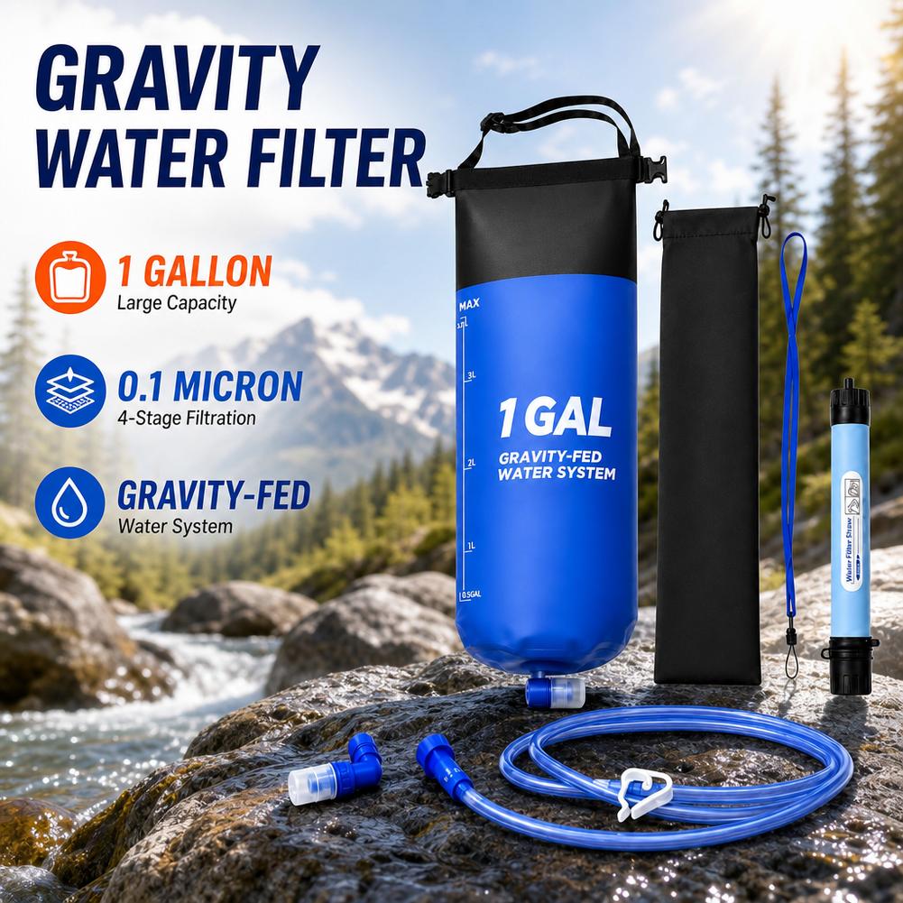 1 Gal Gravity Water Filter Bag - Outdoor Adventure Backpack 评论和价格