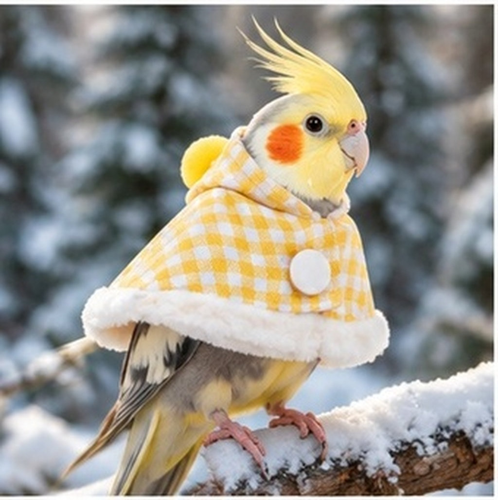 Plaid Bird Cape for Parrots Co - Outdoor Adventure Outfit 评论和价格