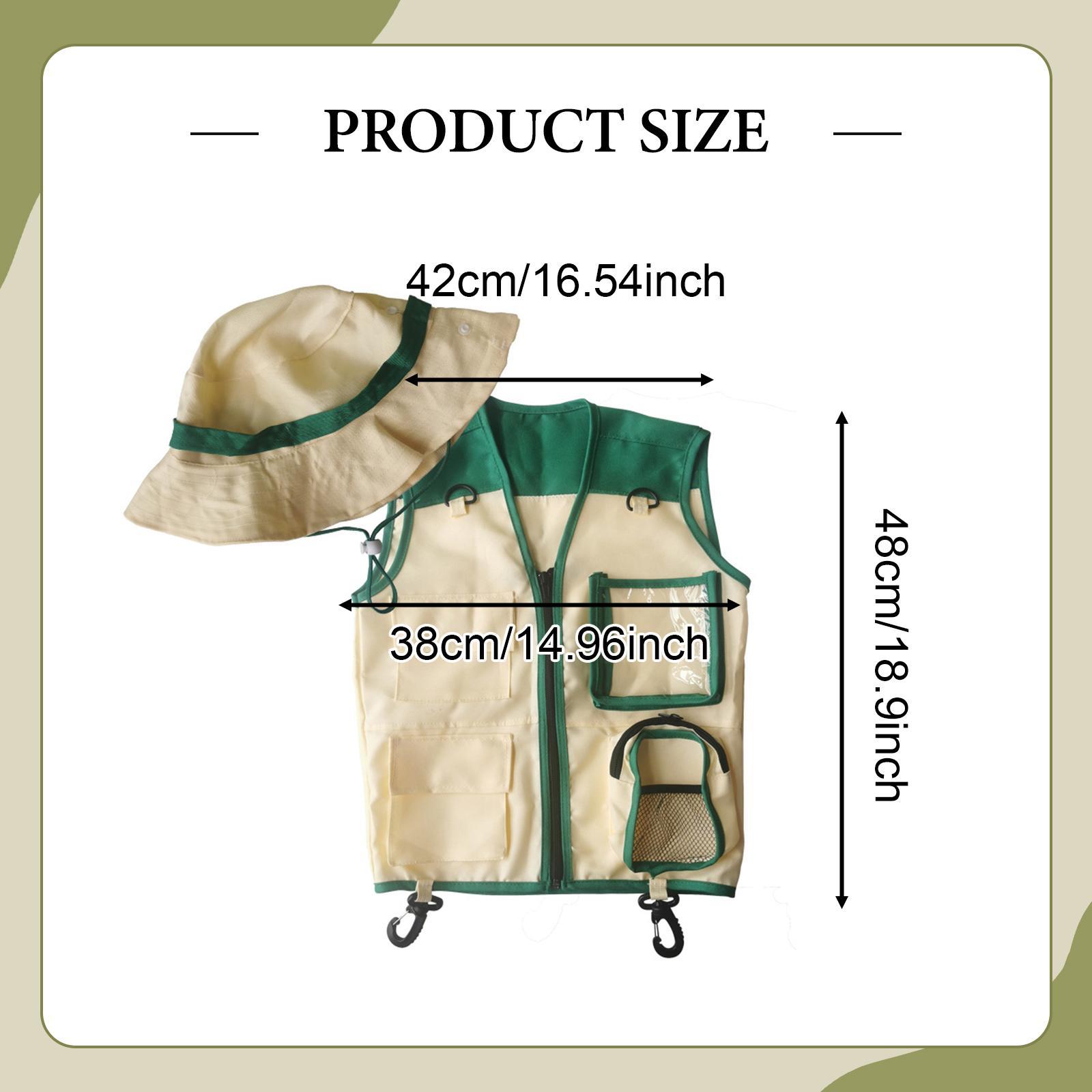 Kids Explorer Vest and Hat Pre - Outdoor Adventure Kit For Kids 评论和价格