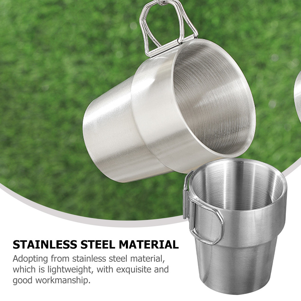 Stainless Steel Camping Cup wi - Outdoor Adventure Backpack 评论和价格